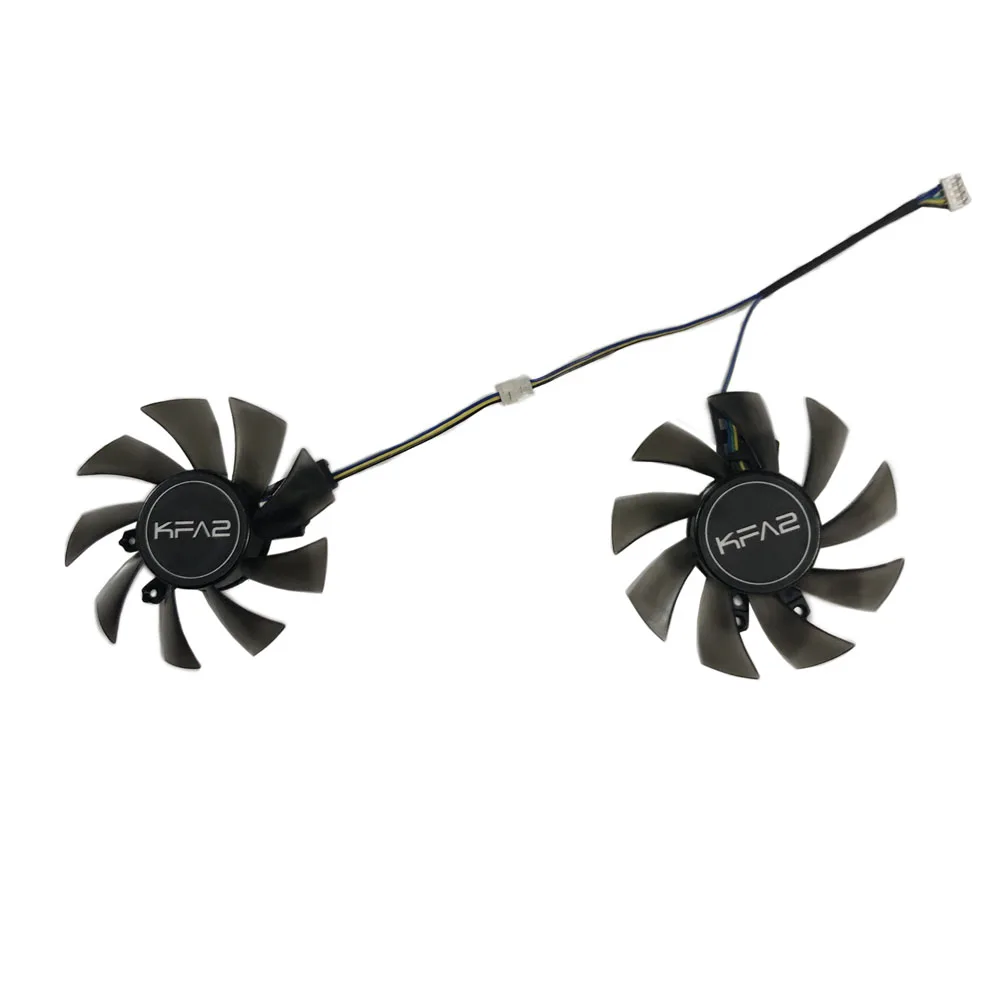 Graphics Cooler,Video Card Fan,2Pcs/Set,FY08015L12LPA,T128015DU,For GALAX GTX 1050 Ti (1-Click-OC),For GALAX GTX 1060 OC 6GB