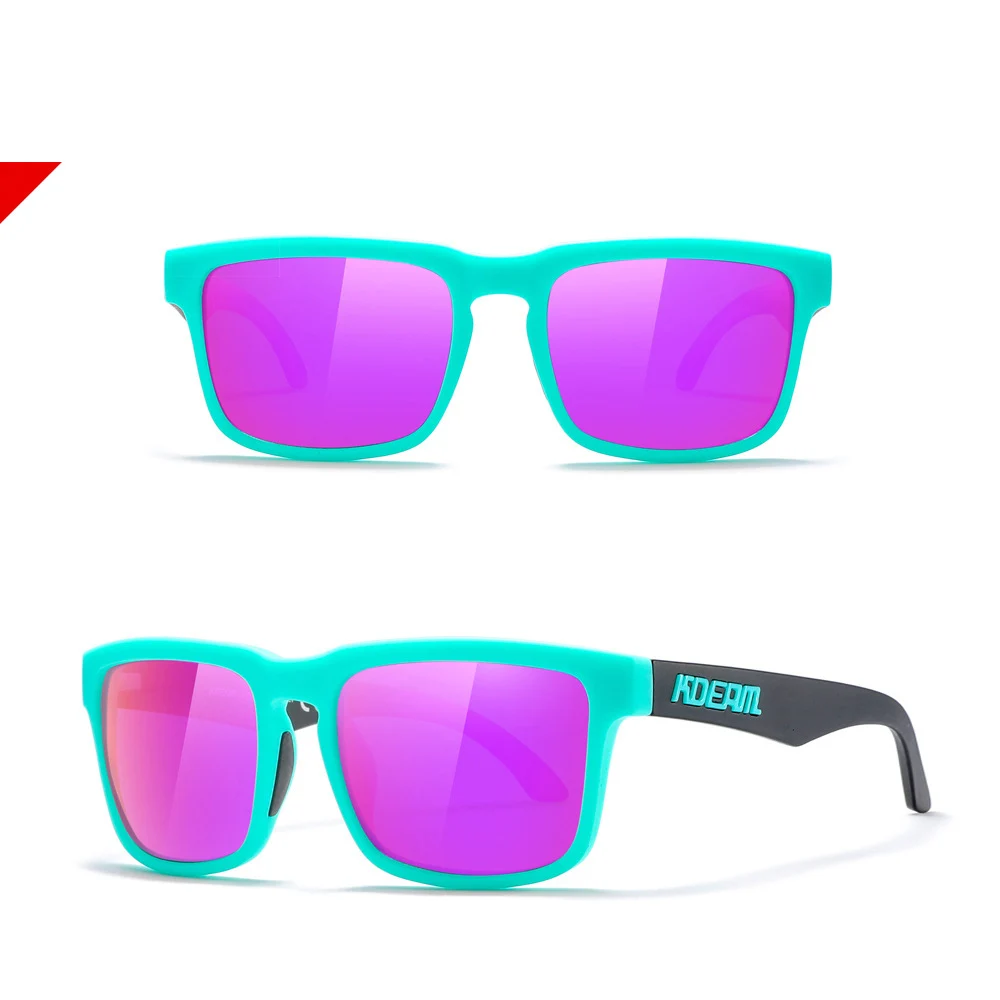 2025 Kdeam Polarized Sunglasses for Women Men Fashion Unisex Brand Trendy Outdoor Eyewear For Couple Mirror purple lens