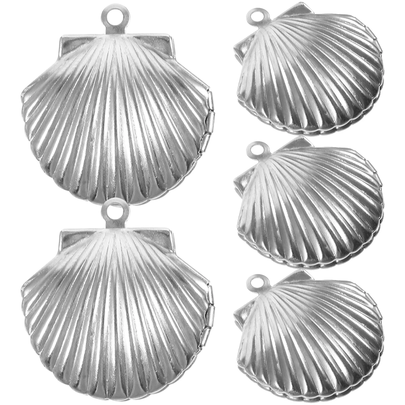 

5Pcs Picture Locket Pendant Necklace Vintage Clavicle Chain Pendants for Women Men Fashionable Jewelry Accessories