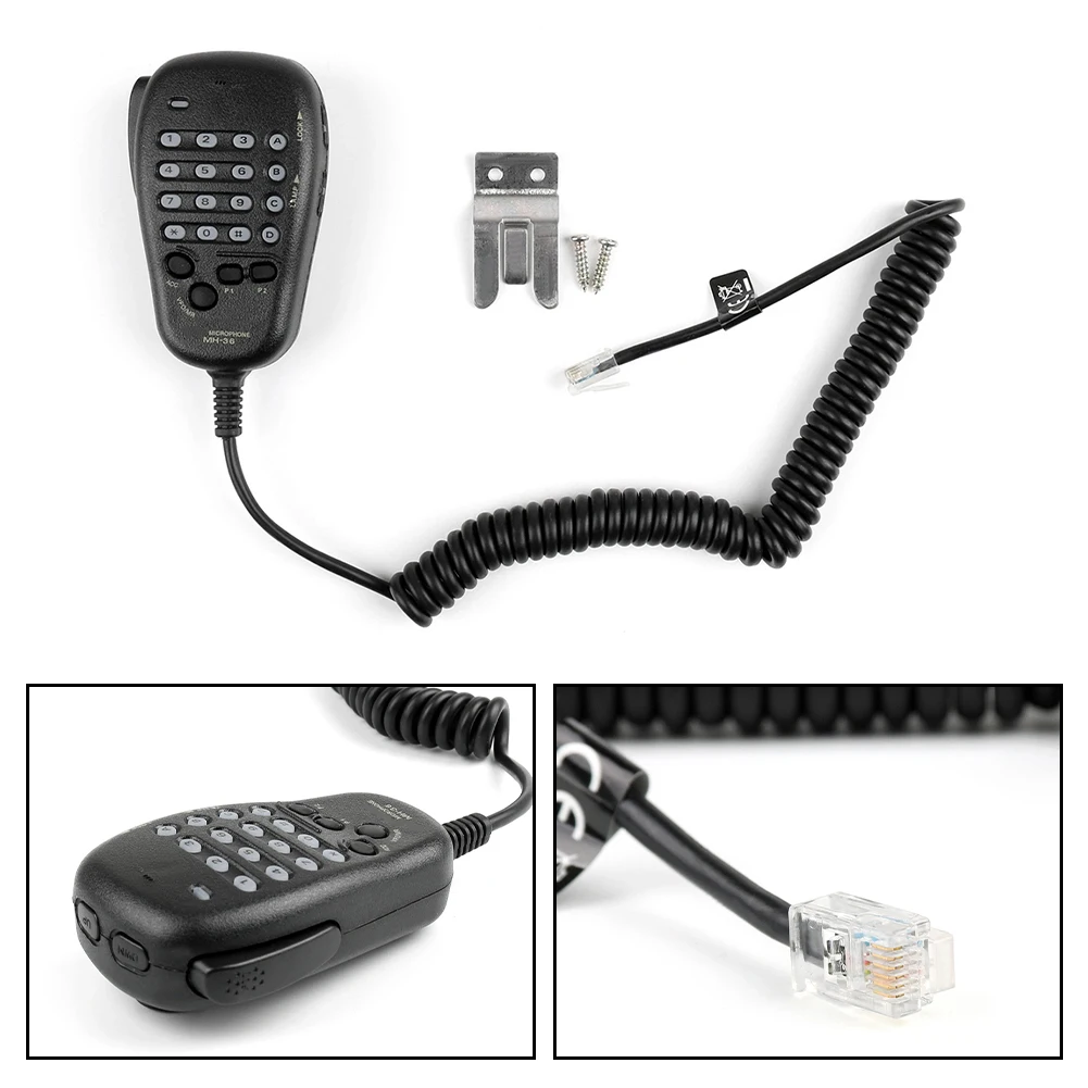 1 Piece MH-36 Microphone For Yaesu FT-2600M 3000M 8000R 8800R Radio Handheld Mic With Backlit Keypad And Programmable Soft Keys
