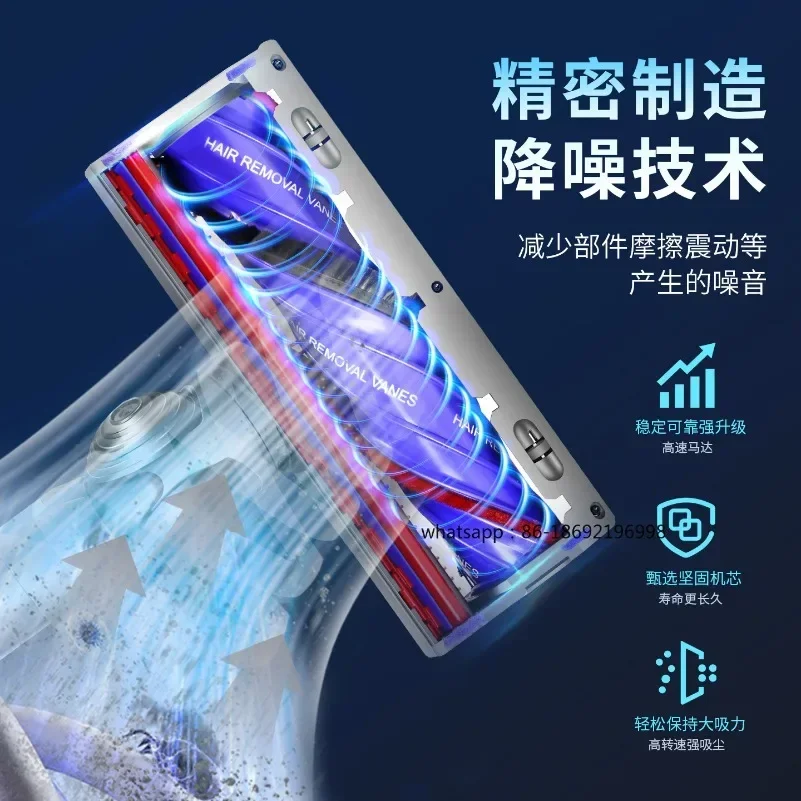Applicable Vacuum Cleaner Suction Head Accessories V7v8v10v11v12v15 Anti-winding Direct Drive Floor Brush