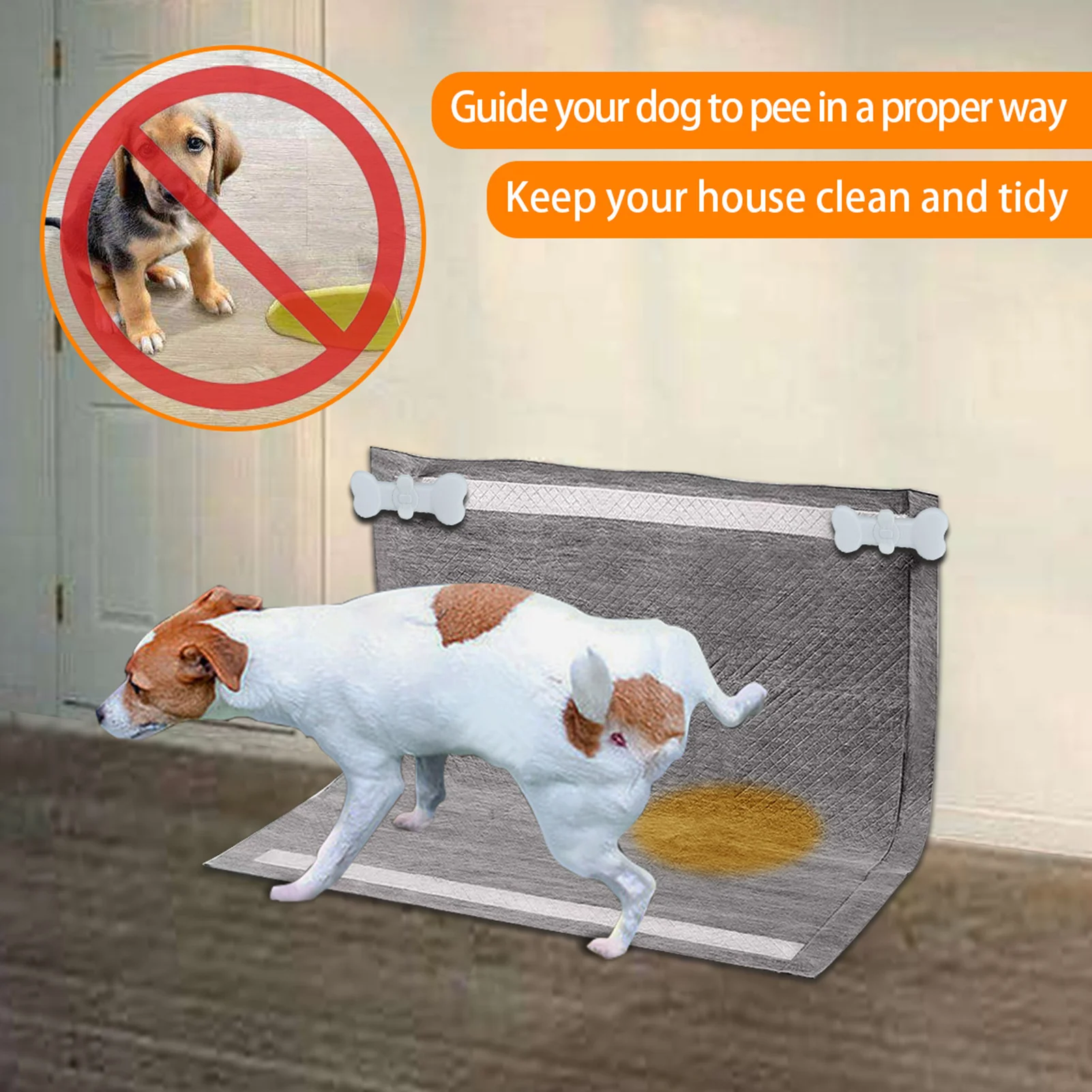 Pee Pad Holder For Dogs Potty Pad Holder With Strong Adhesive And Magnets Potty Pad Holder For Indoor House Wall Keep Clean