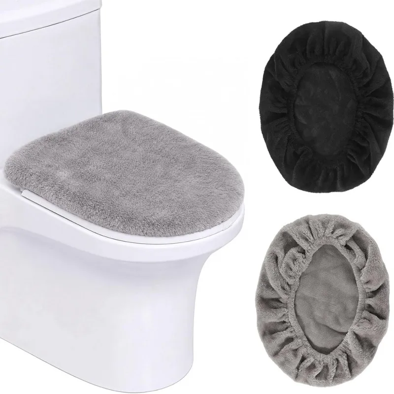 ABAE-Toilet Seat Dust Cover-Soft Polyester Material 2Pcs Set For Toilet Lid In For Home