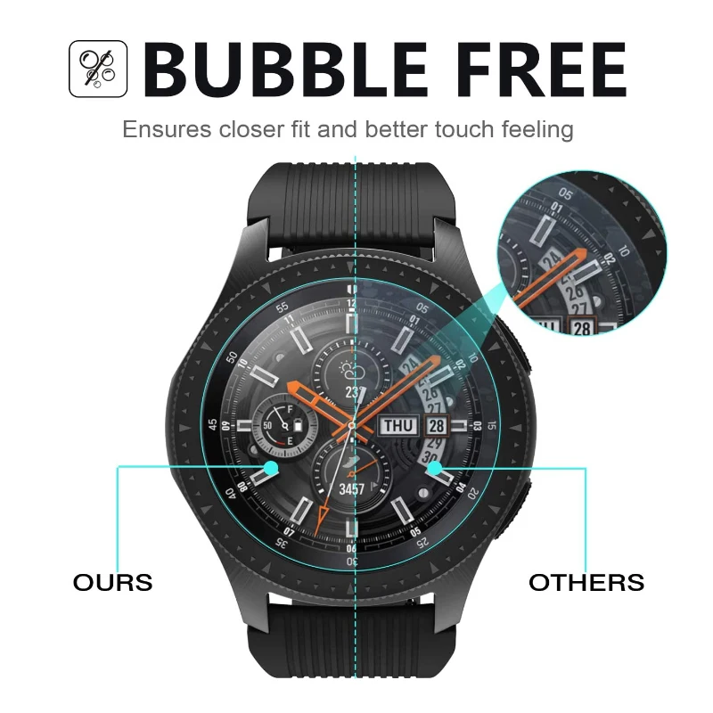 Tempered Glass For Samsung Galaxy Watch 4/5/6 40MM 44MM 5pro 45mm Screen Protector Protective Film for Classic 42mm 46mm 43 47mm