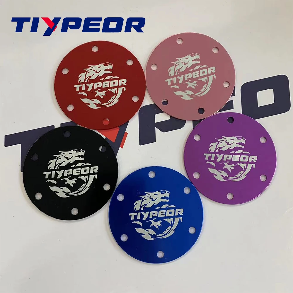 TIYPEOR High Quality Multiple Color Options Steering Wheel Horn Panel Steering Wheel Accessories Aluminum