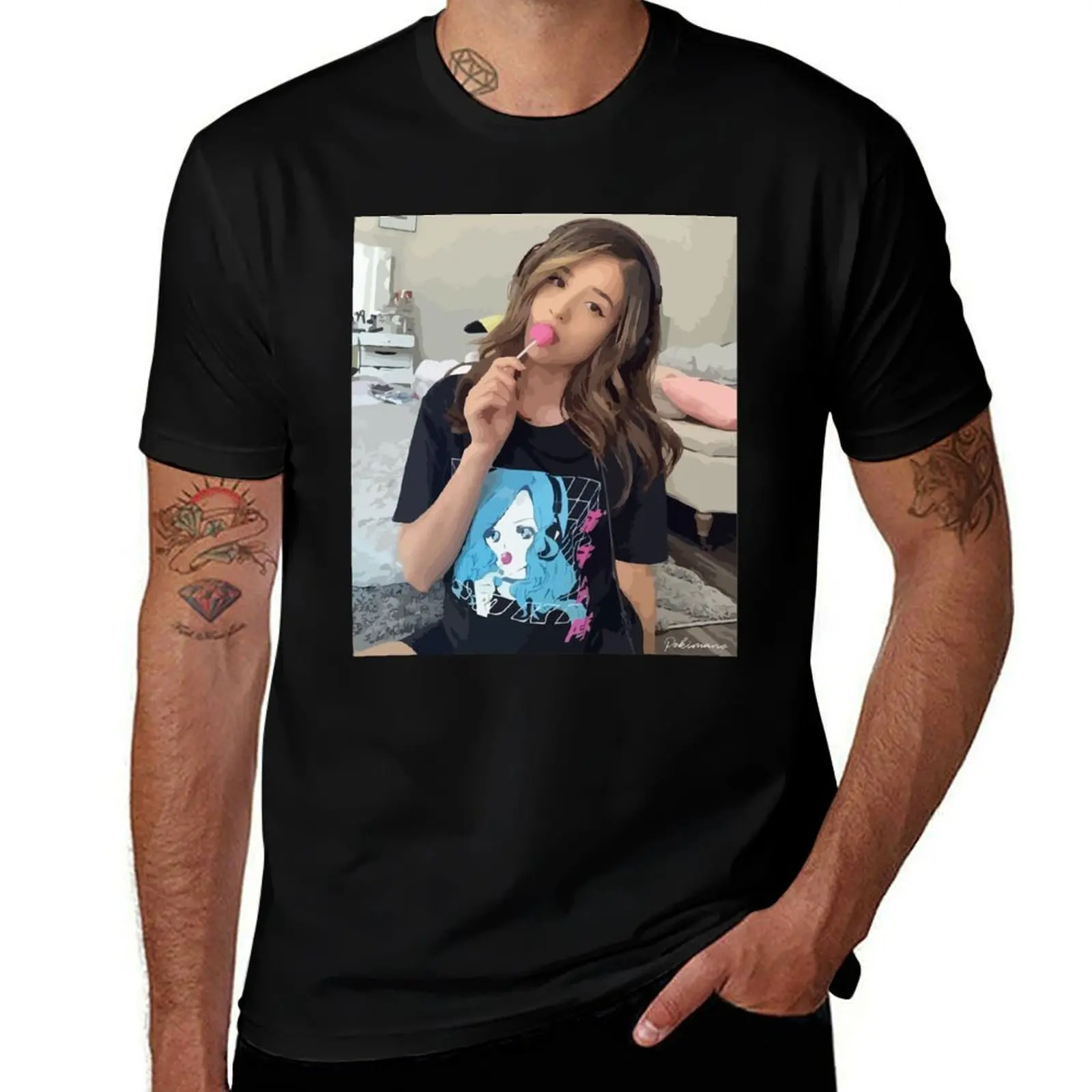 

Pokimane T-Shirt Soft Lightweight Cotton T-Shirt