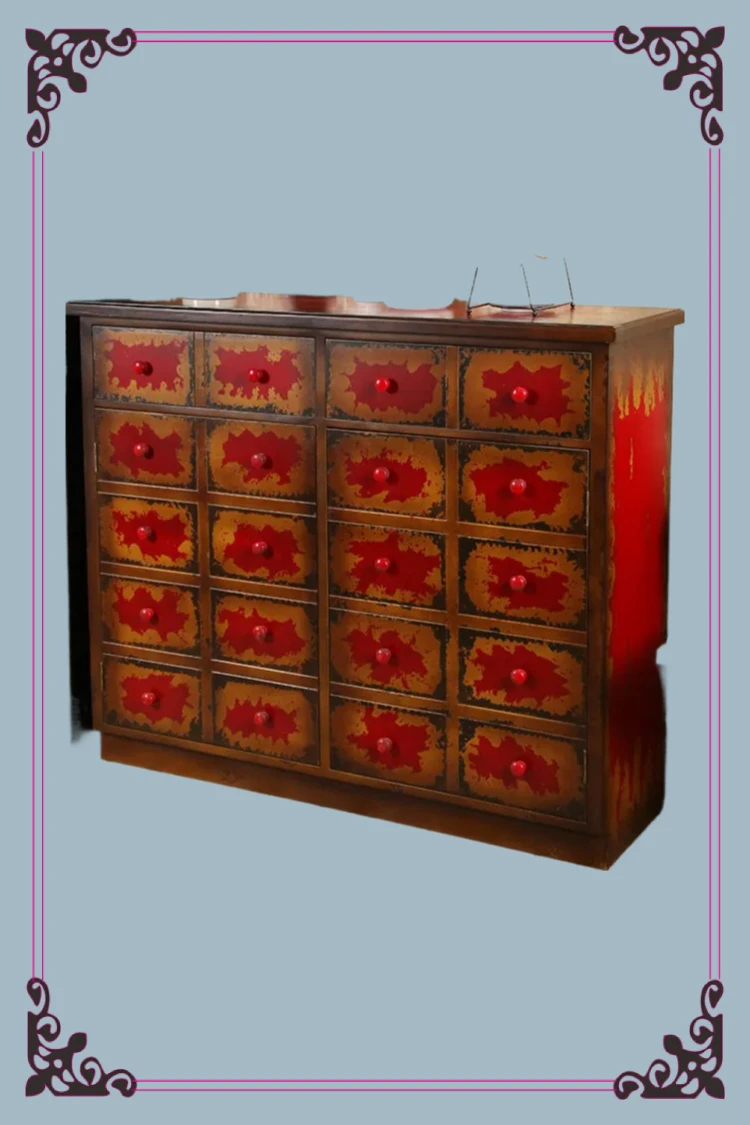 Cómoda, muebles Vintage, sala de estar, comedor, gabinete lateral, gabinete de entrada, zapatos, decoración de dormitorio, gabinete lateral