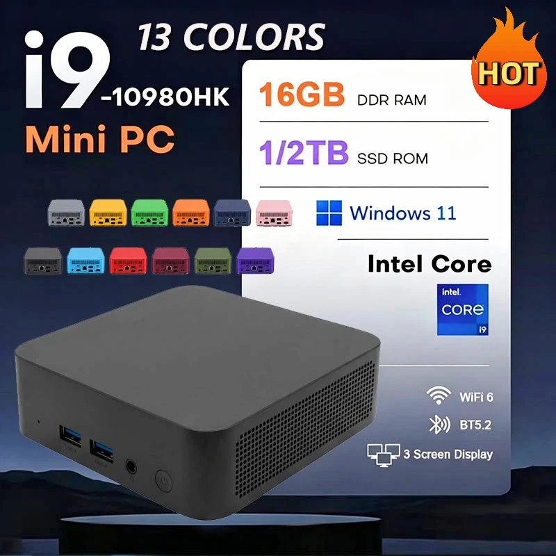 2026 New Mini PC Portable Intel Core N150 Mini Computer 16GB RAM 512GB 1TB SSD Windows 11 Ethernet Gamer Gaming PC Desktop
