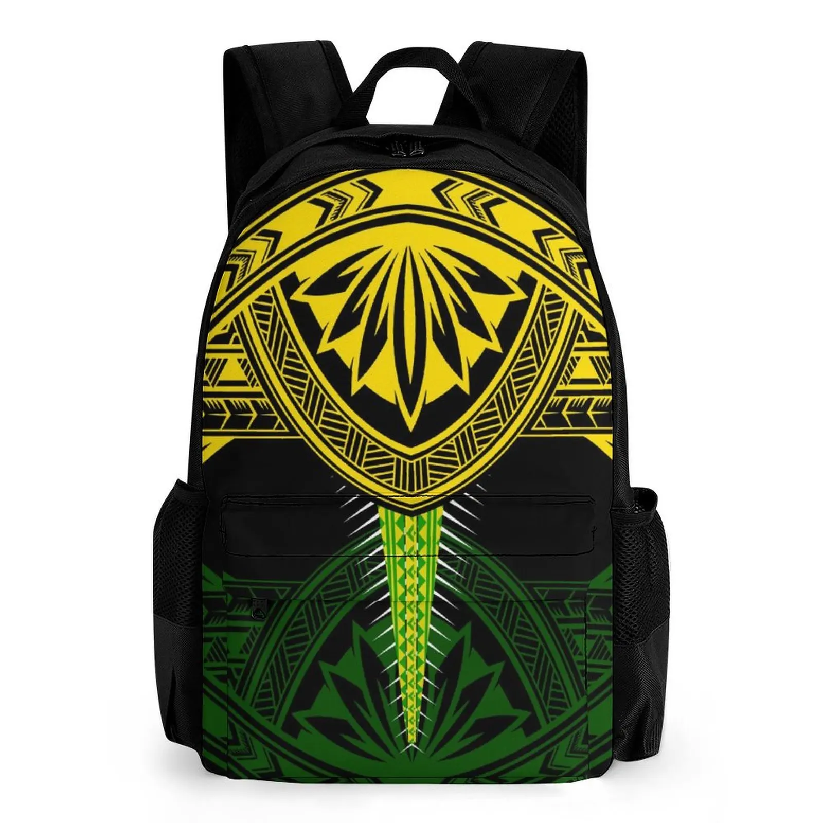 

Полинезийский школьный рюкзак на заказ с тропическим цветочным узором, настраиваемые узоры, высококачественный рюкзак в кампусном стиле