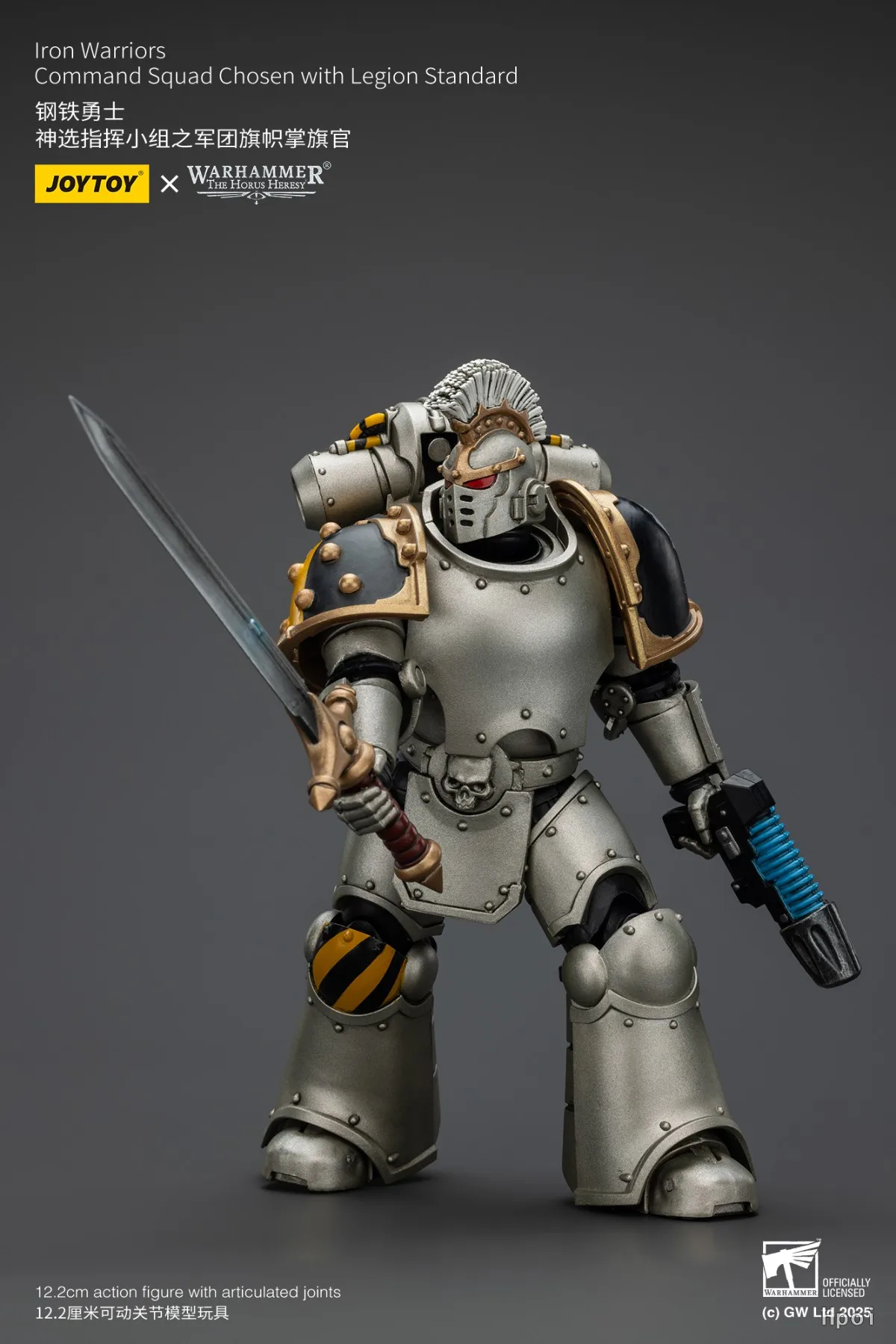 【JOYTOY】1/18 شخصية الحركة Warhammer 40K Iron Warriors Command Squad المختارة مع معيار Legion #5