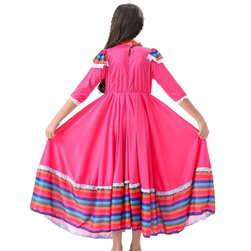 Bambini Costume messicano ragazzi tradizionale Folk National Style Festival Carnival folkloro Dance Dress No Hat