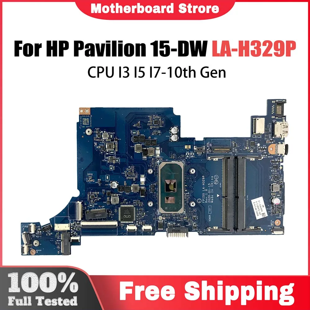 

FPI50 LA-H329P Mainboard For HP 15-DW Laptop Motherboard I3-1005G1 I5-1035G1 I7-1065G7 CPU L86470-601 L86465-601 L87541-601