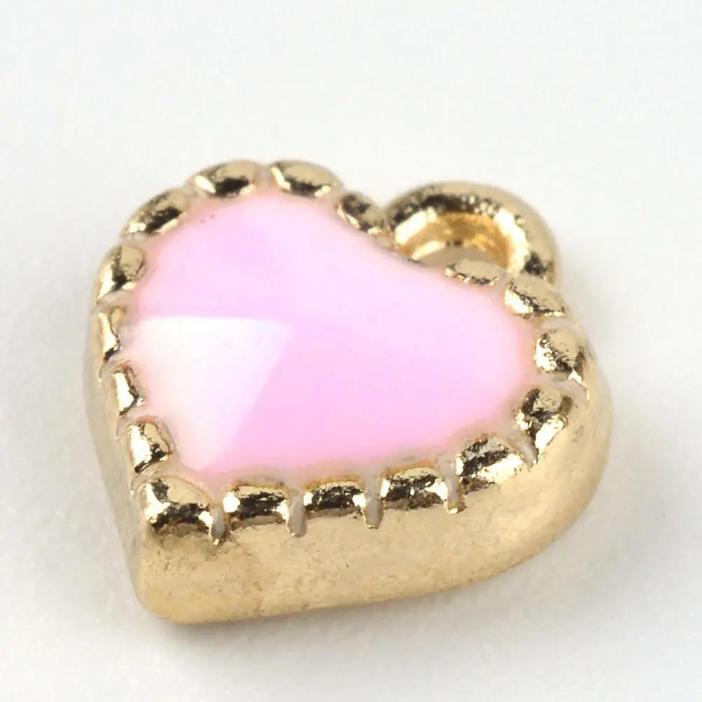 

20pcs Heart Shaped Alloy Pendants Jewelry Making Charms DIY Accessories Small Love Decorative Pendant for Necklace Bracelet