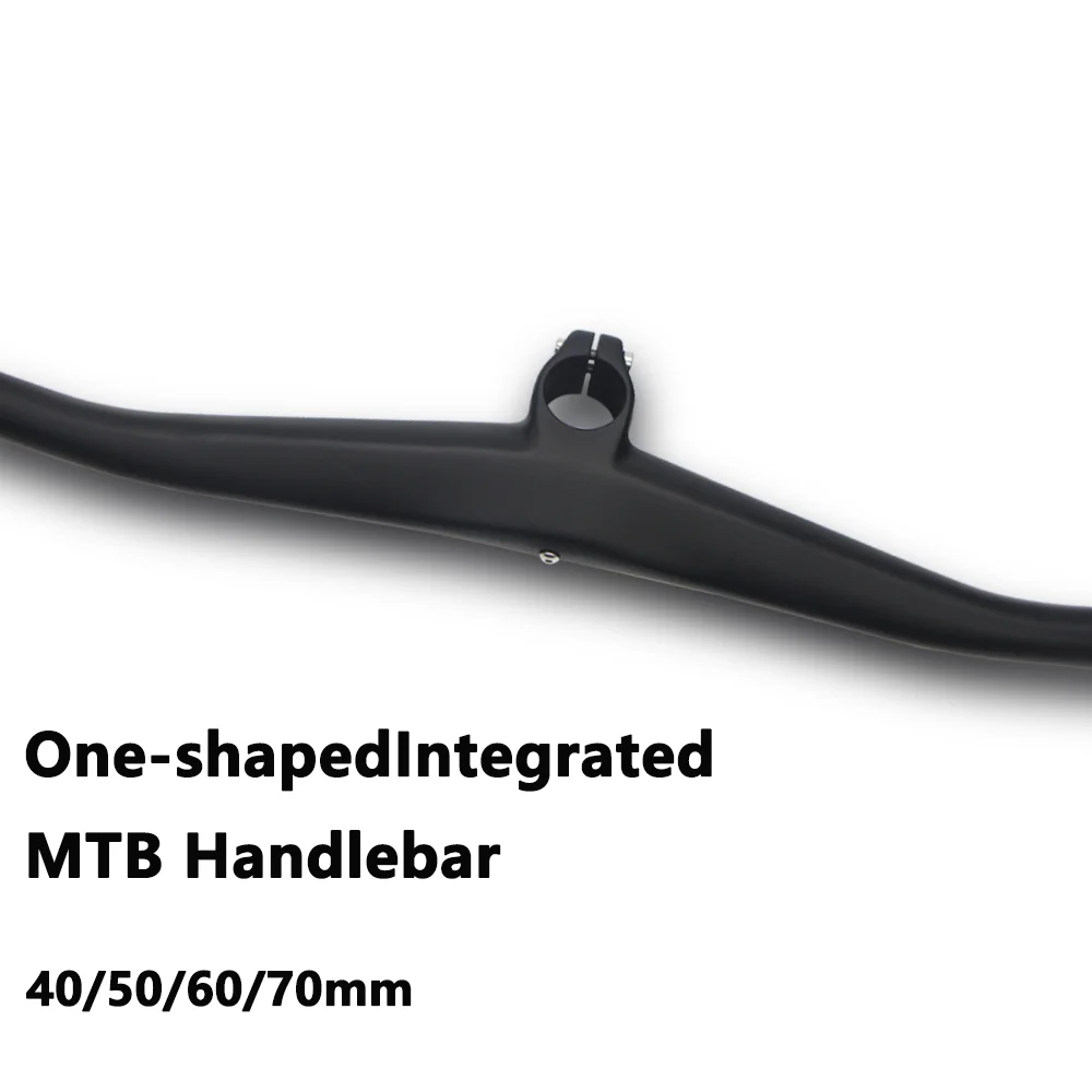 

No logo Integrated handlebars, with stem, full carbon bike, MTB accessories, 40/50/60/70mm