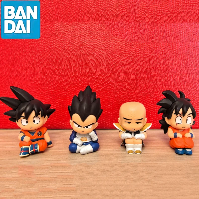 Bandai Dragon Ball Gashapon Toys Waiting For Role Figures Son Goku Vegeta Iv Krillin Yamcha Small Model Toy Christmas Gift Toy