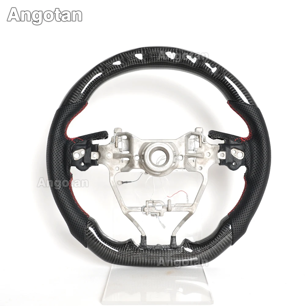 Volant LED en Fiber de carbone pour Toyota Camry 8e génération 2018 – 2023, Compatible avec Corolla/Lin/ Wildlander/ Avalon/ Rav4