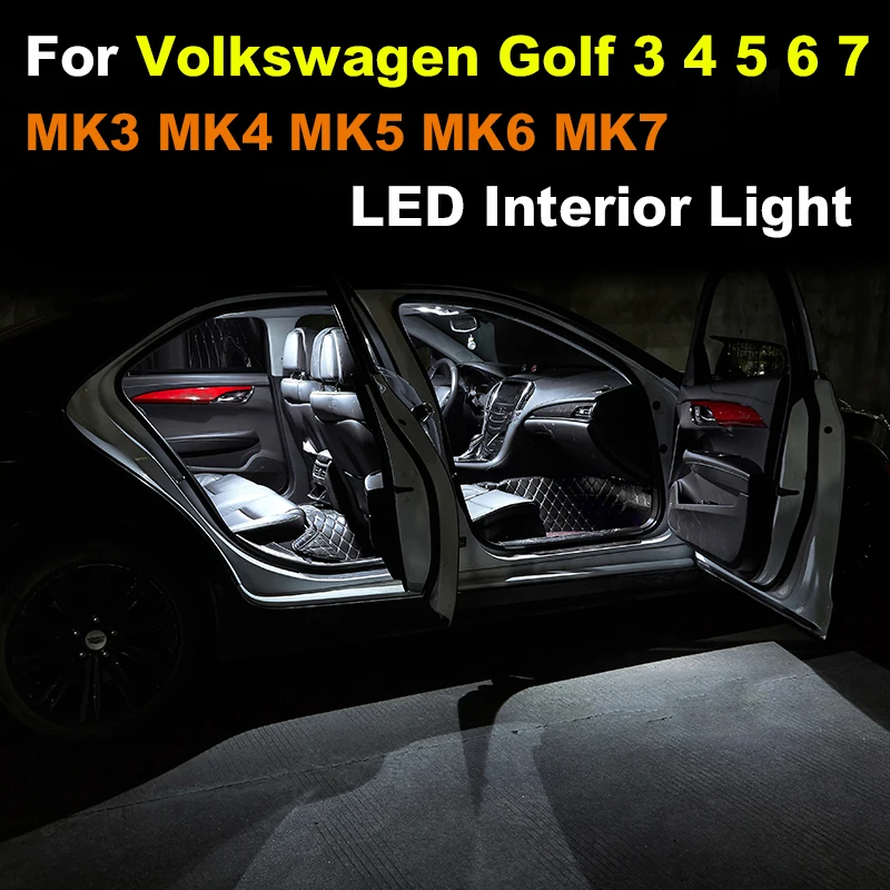 

Interior LED Light For Volkswagen VW Golf 3 4 5 6 7 MK3 MK4 MK5 MK6 MK7 GTI GT Canbus Car Bulb Indoor Dome Map Reading Lamp Kit