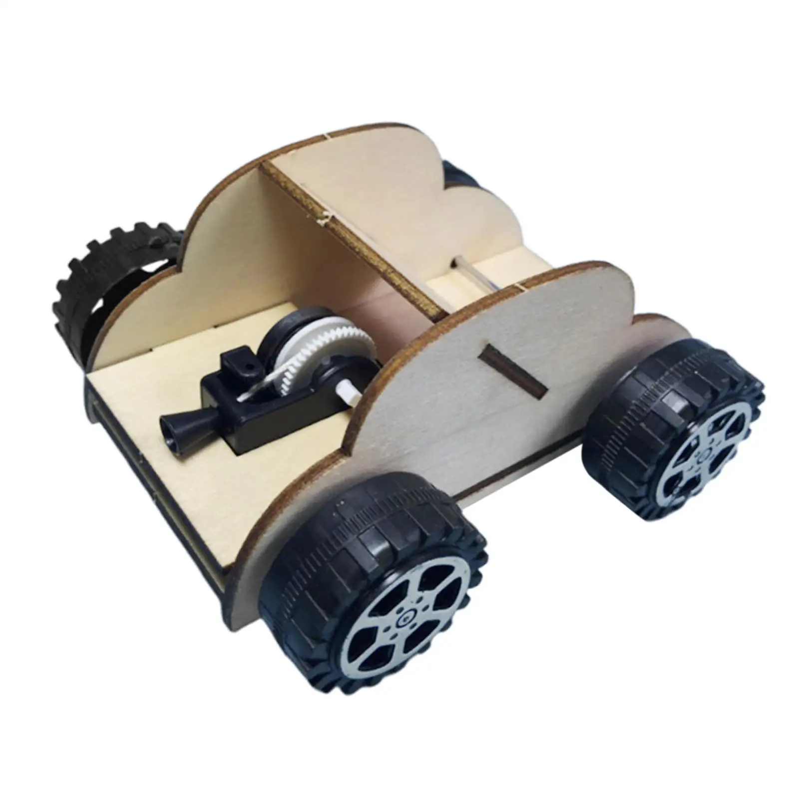 

DIY Wood Model Car Building Kit, Science Building Projects, Birthday Gift Educational Science Craft Model Kit for Children