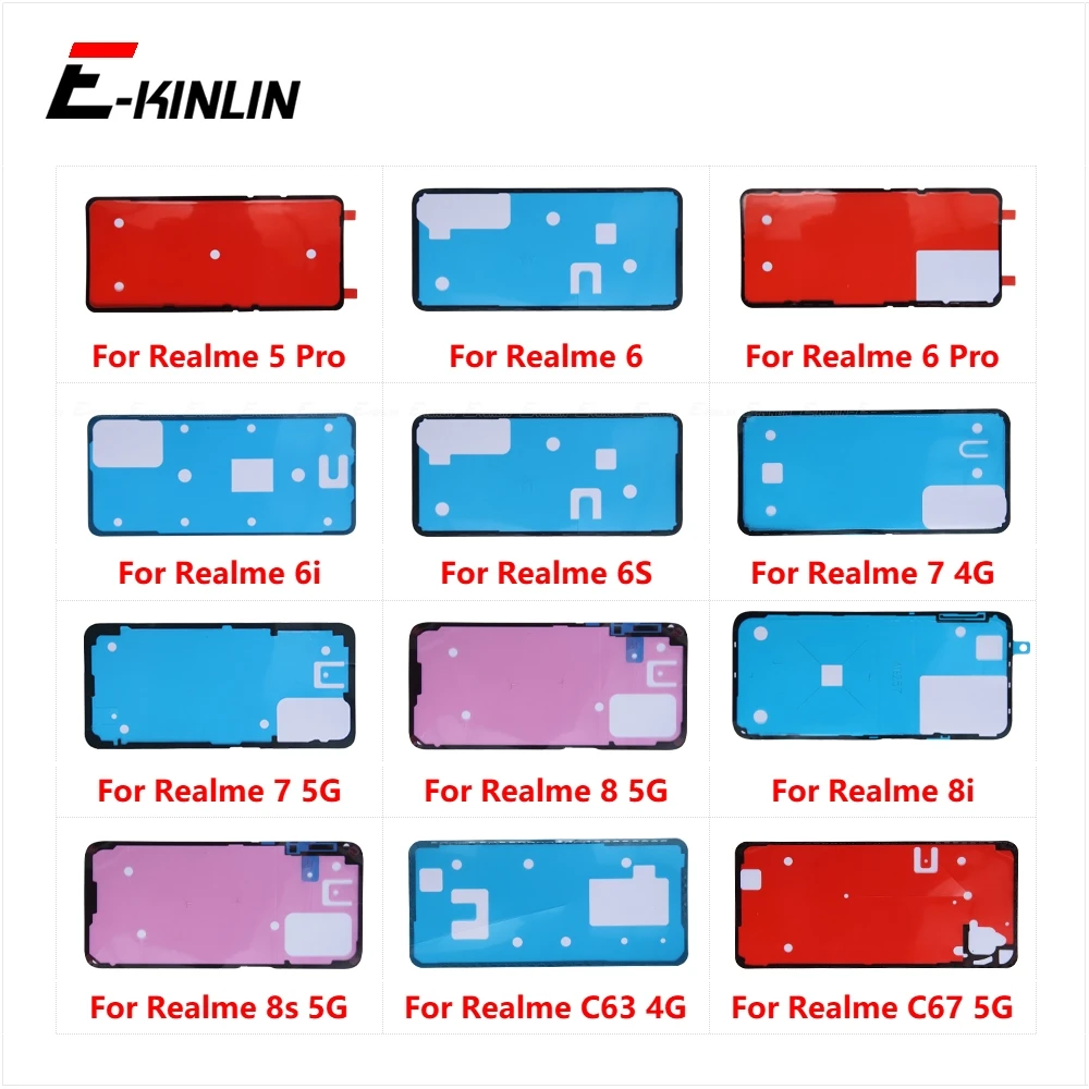 Housing Adhesive Back Battery Cover Rear Sticker Glue Tape Parts For OPPO Realme 5 6 Pro 6i 6S 7 8 8i 8s C63 C67 4G 5G