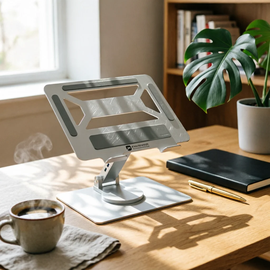 Laptop Stand with Docking Station Swivel Docking Station Laptop Stand Ergonomic Stable for Professionals, Home Office, Desk