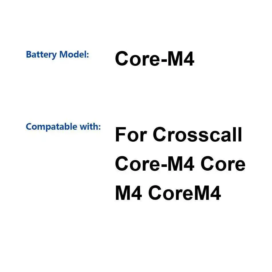 

Долговечный аккумулятор для мобильного телефона 3000 мАч для Crosscall Core M4 Core-M4