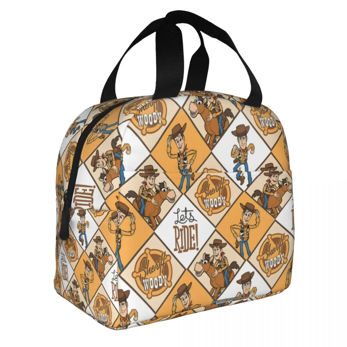 مخصص لعبة من الكارتون قصة معزول علب الاغذية للنساء قابلة لإعادة الاستخدام الحرارية برودة الغداء حقيبة السفر الغذاء نزهة الحاويات حمل الحقائب #2