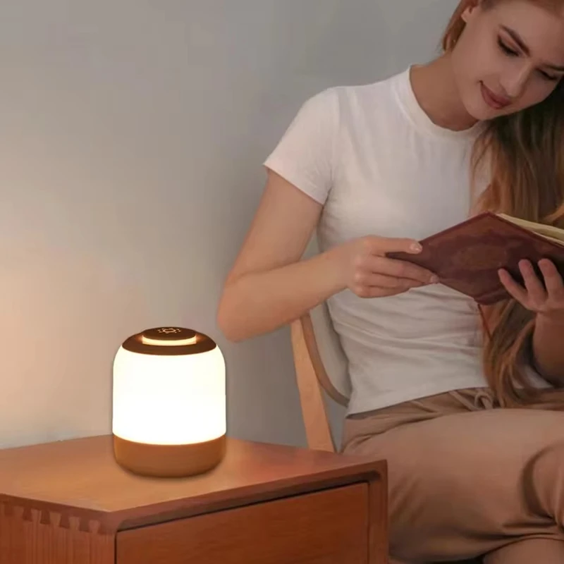 AB09-LED Luce notturna Lampada con pulsante a sfioramento Lampada da notte con pulsante a sfioramento Mini lampada senza fili Lampada da tavolo dimmerabile per il bagno Soggiorno