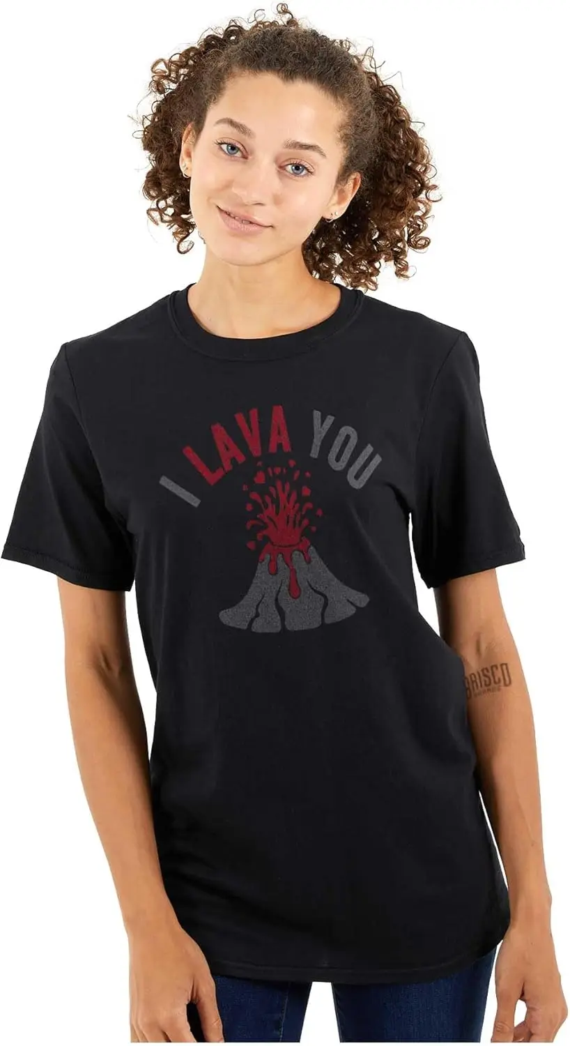 I Lava You Valentines Day Love Pun Graphic T Shirt Men or Women