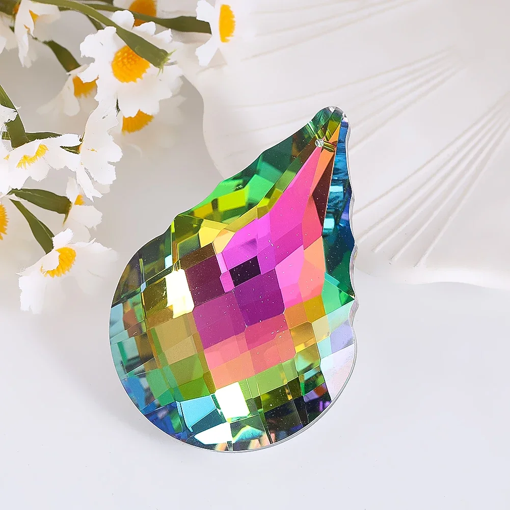 

Светоотражающая переливающаяся подвесная призма, Радужный светильник, хрустальные капли, сделай сам, подвеска, оконная ловушка, люстра, украшение для садовой комнаты