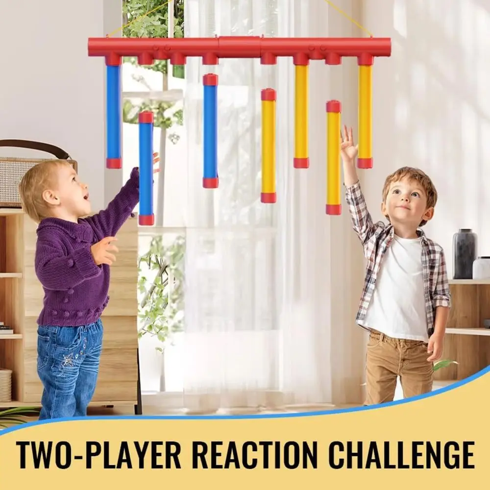 

Quick Reaction Challenge Falling Sticks Game Parent-Child Exercise Prop Catching Sticks Sensory Toy 2-Player Adjustable