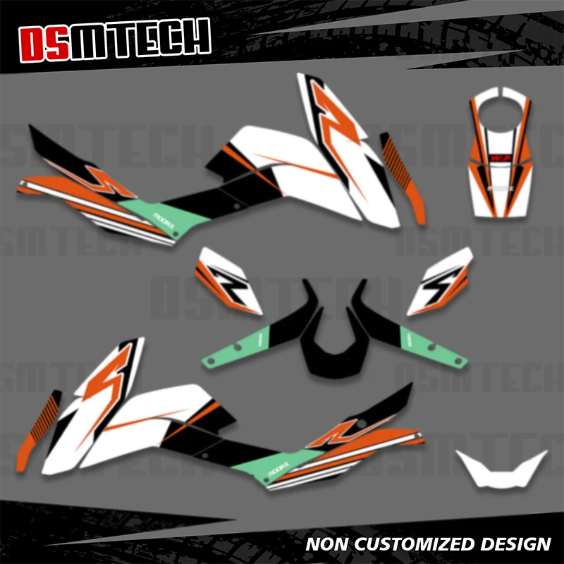 DSMTECH For KTM DUKE 125 200 390 2011 2012 2013 2014 2015 2016 Full Set Graphics Background Decal Sticker Kits