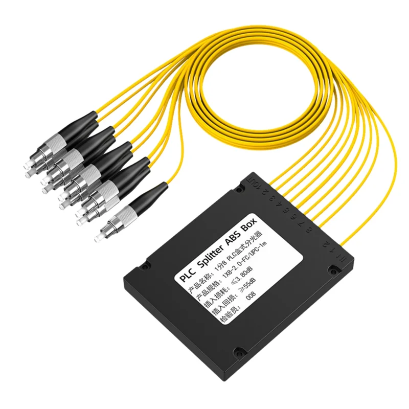 ABMF-1/8 PLC スプリッタ FC/UPC 光ファイバ スプリッタ ボックス ABS ボックス 光ファイバ スプリッタ 光ファイバ スプリッタ ボックス