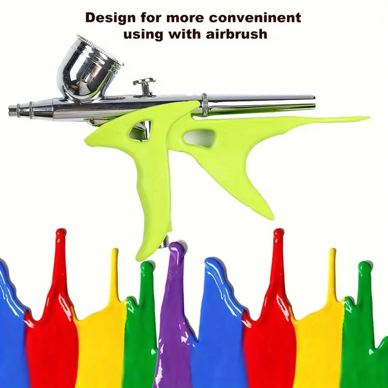 Easy Grip Airbrush Handle Durable Plastic Uncharged Professional Art Painting Tool Comfortable Design for Artists