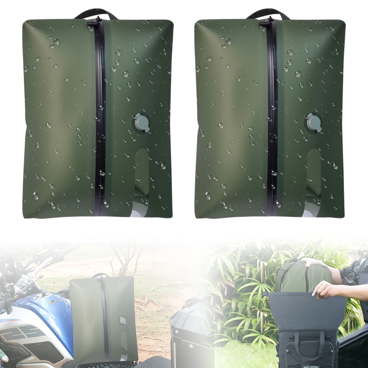 Travel Vacuum Seal Bag Reusable Clothing Storage Bags Space Saver Outdoor Compression Bags for Suitcases Backpack Luggage