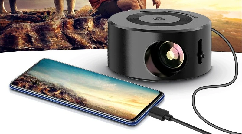 Projection Home Projector Mobile Phone Same Screen Portable Mini Small Children's Mobile Phone Animation Projection