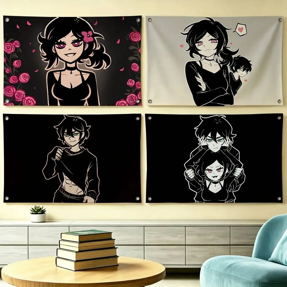 TCOA-The Coffin Of A-Andy and Leyley Flags Wall Hanging Tapestry Outdoor Garage Room Decorative flag Background Blanket