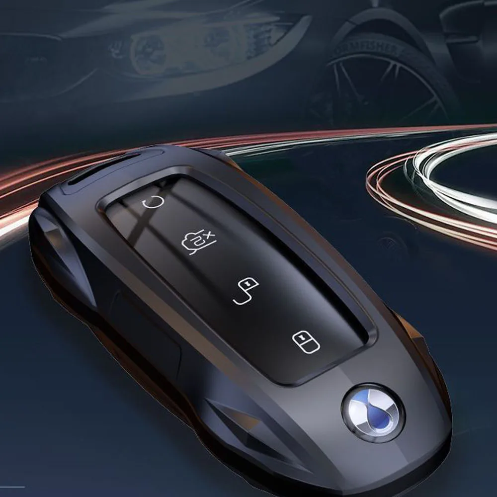 For DENZA N9 Car Keycase New Style High-end Version Car Specific Metal Buckle Modification Shell