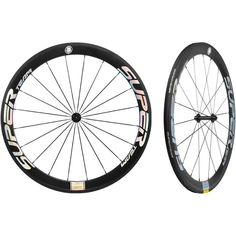 NEW.Carbon Fiber Road Bike Wheels 700C Clincher Wheelset 50mm Matte 23 Width