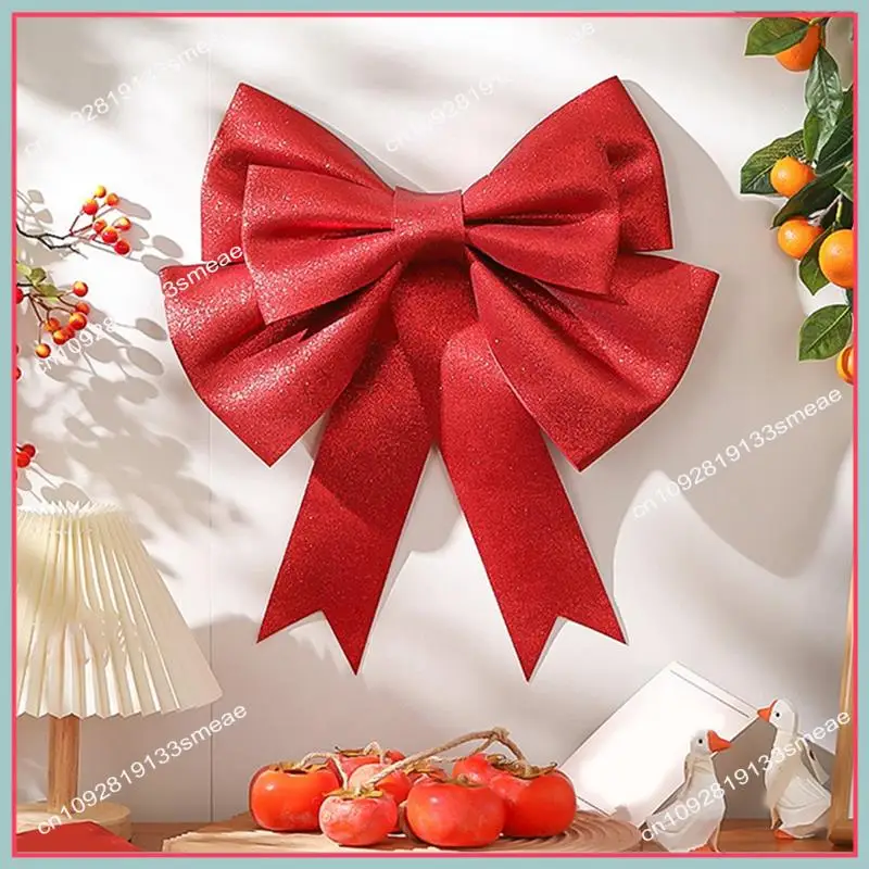 N94R Decoration Big Bow Shop Display Wedding Arch Decor Birthday Party Prop Festivity Occasion DIY Red Parts S B