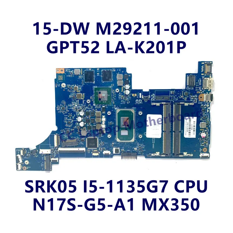 M29208-601 M29209-601 M29210-601 M29211-601 Pour HP 15-DW Ordinateur Portable Carte Mère Avec I3/I5/I7 CPU GM/MX350 LA-K201P 100% Testé Bon