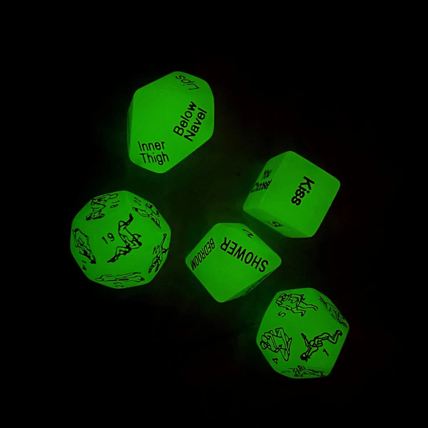 Sex Dice for Adult Couples Sex Games, 5 PCS Sex Position Dice Naughty Sexuales for Adults Bedroom Role Play Party Favor