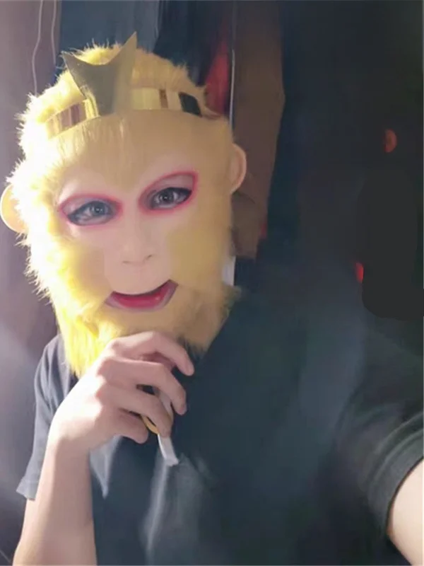 86 نسخة قرد الملك خنزير ثمانية أرجل قناع اللاتكس مجموعة كاملة loween مضحك الدعائم Clete زي Accory للنساء #4