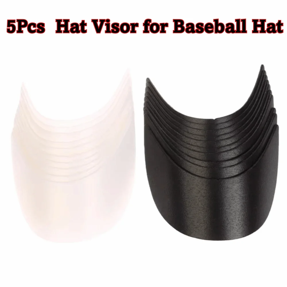 5PCS PE Hat Brim Insert Shape Retaining Plug-In Structure Hat Visor Stiffener Wide Brim Shape Cap Visor Insert