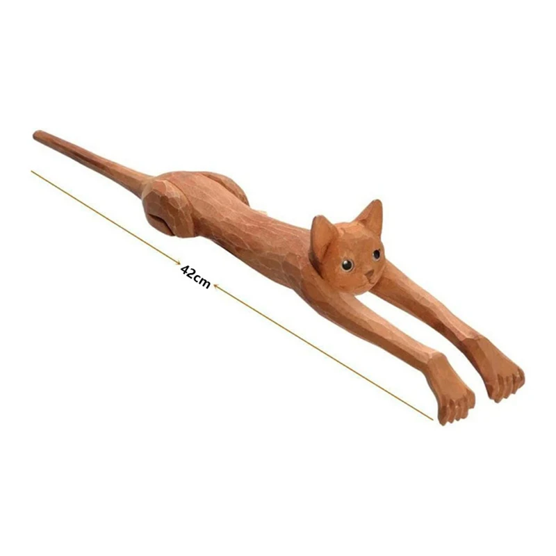 Brinquedo de madeira em forma de gato volta scratcher gato em forma de volta zero vara raspador brinquedo presente para crianças presente do feriado