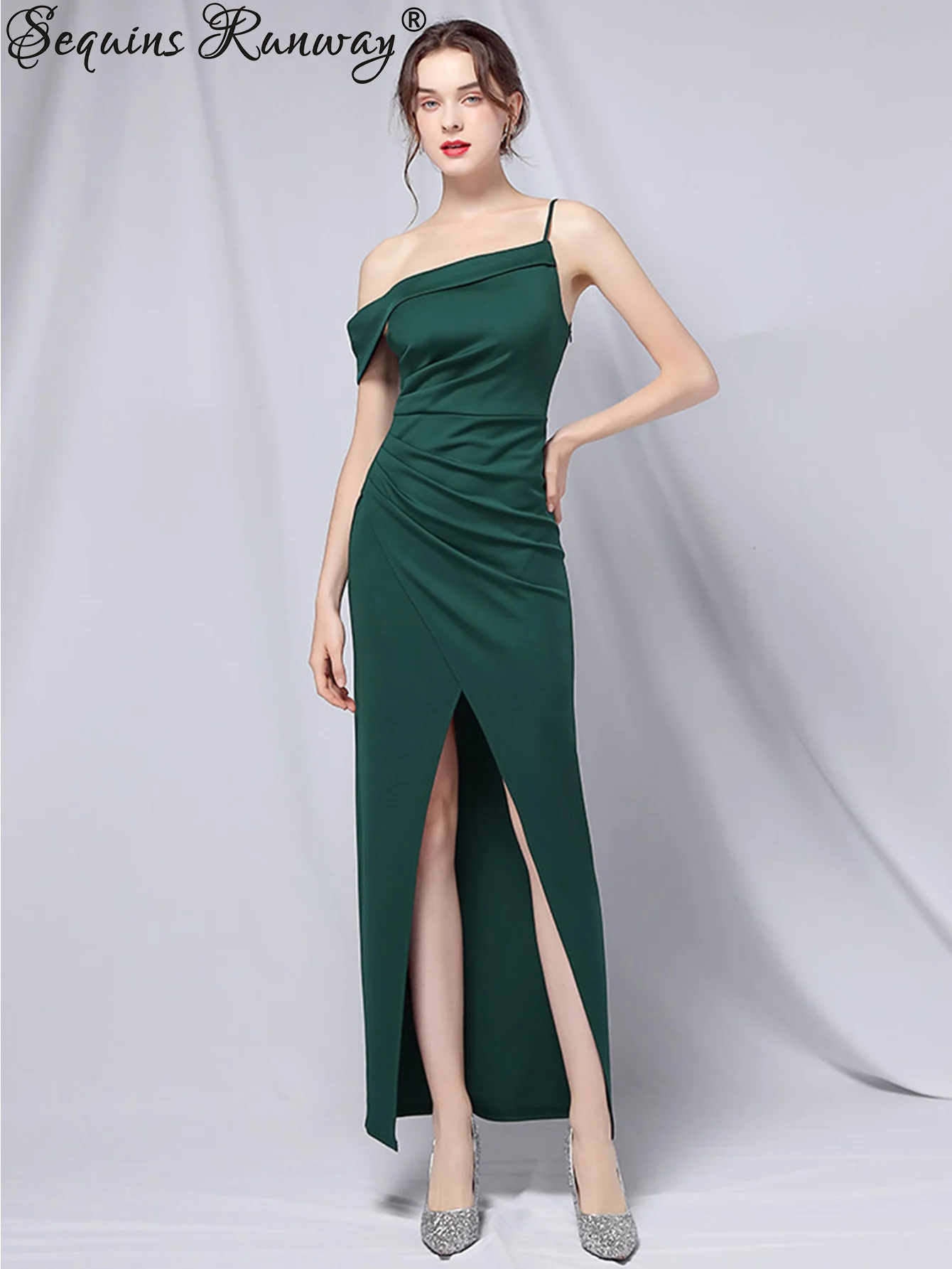 Abito estivo maxi bianco senza schienale sexy da donna eleganti abiti da festa di nozze donna abiti lunghi da sera da damigella d'onore di lusso