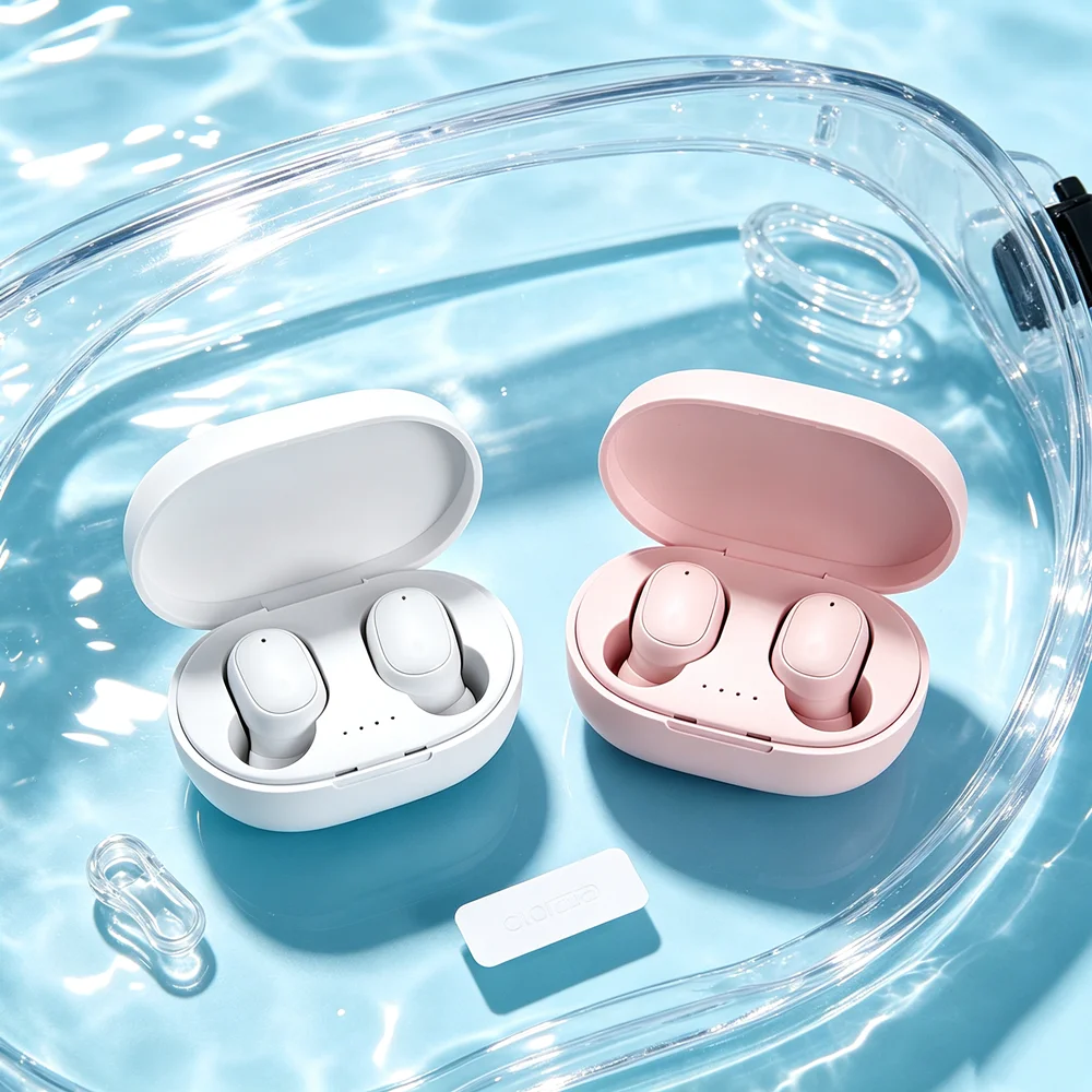 Wireless Headphones Bluetooth Earbuds Present Balanced Sound Field, Soft Ear Fittings, Portable Storage Case for Travel