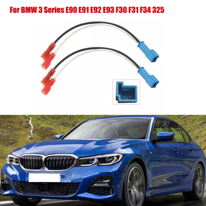 2 X Speaker Adapter Plug Cable For BMW 3 Series E90 E91 E92 E93 F30 F31 F34 325 Cable Loom Car Speaker Wire Harness Accessories