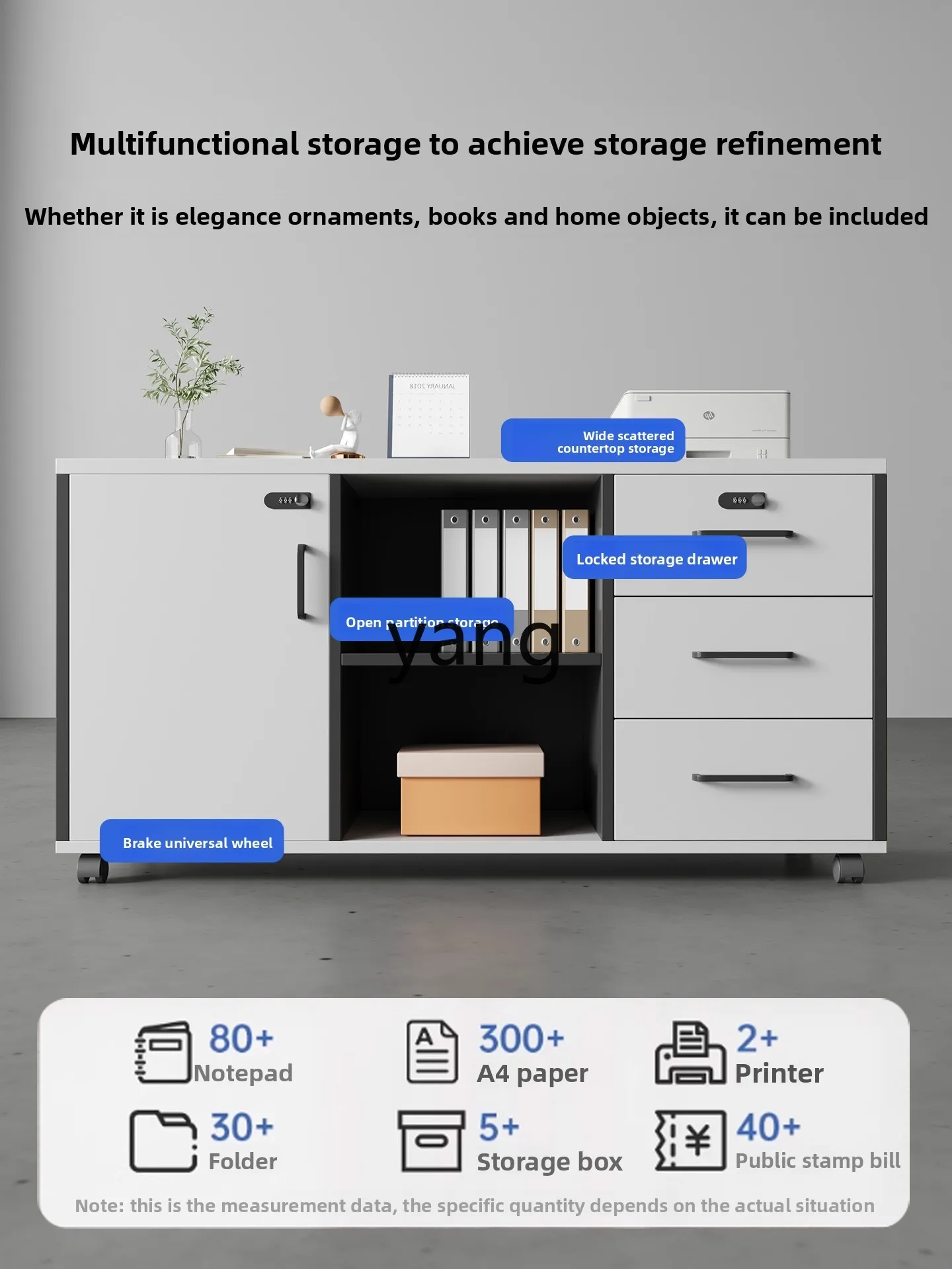 lmm desk side cabinet with lock drawer cabinet mobile under desk printer base cabinet