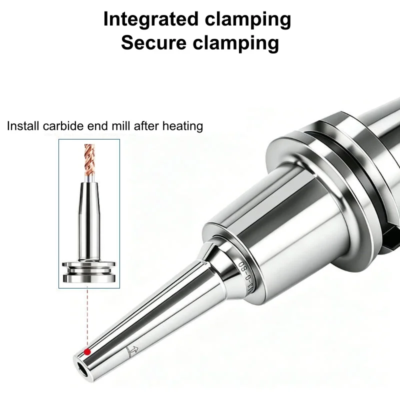Stainless Steel Numerical control heat shrinkable split type BT tool holder CR12 deep cavity machining type heat extension bar