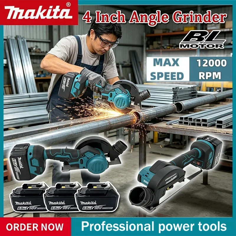 Makita 4 Inch CUT OFF Tool Cordless Cutting Saw Grinding Machine Power Tools Grinder Angle Grinder For 18V Electric Tools